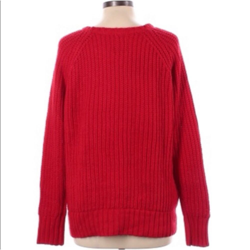 American Eagle Outfitters Red Jegging Sweater Size Large - Picture 3 of 3